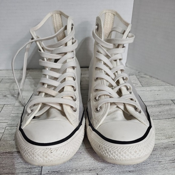 Converse Hi-Top Transparent  Chuck Taylor Sneakers Women Sz 9 - Picture 8 of 10